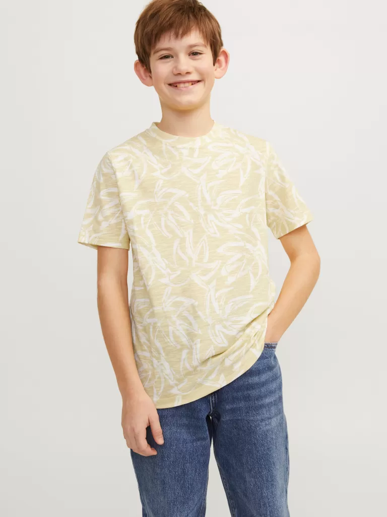 JACK & JONES Koszulki | Wyprzedaż^All Over Print T-shirt Junior Żółty
