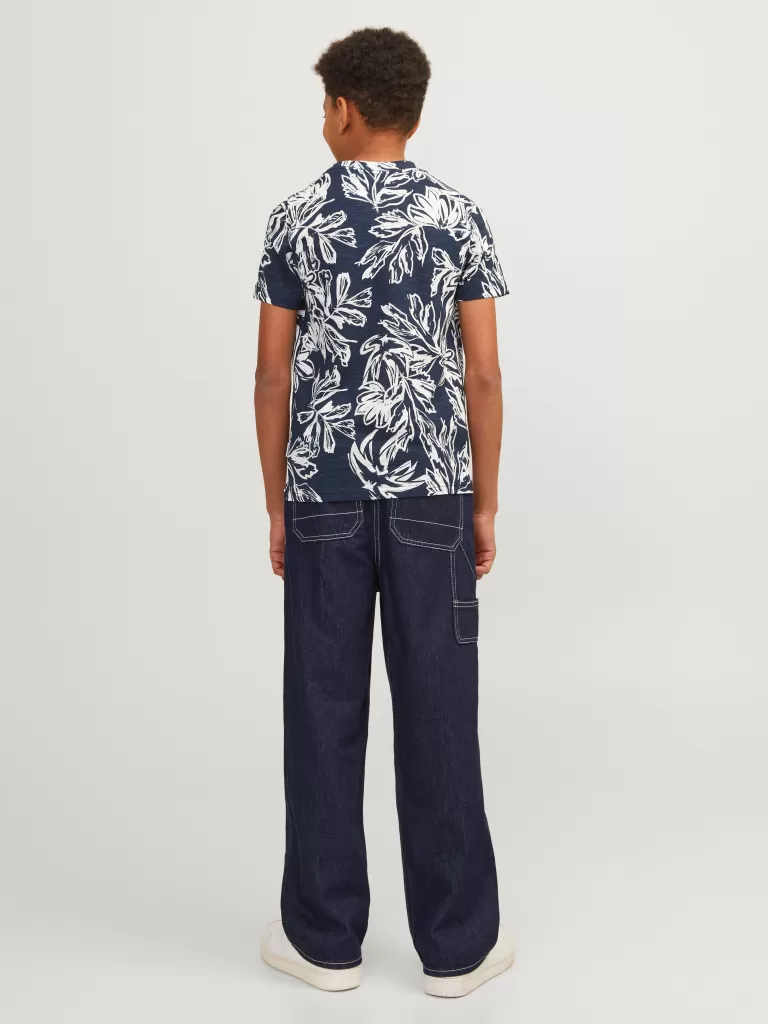 JACK & JONES Koszulki | Wyprzedaż^All Over Print T-shirt Junior Niebieski