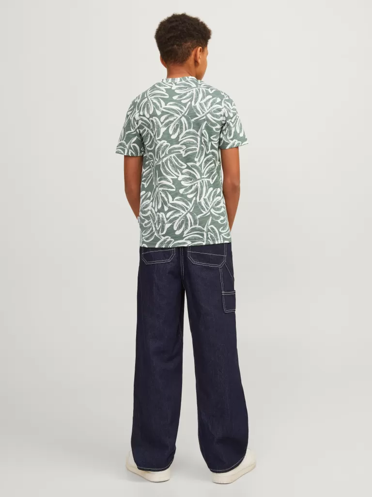 JACK & JONES Koszulki | Wyprzedaż^All Over Print T-shirt Junior Zielony