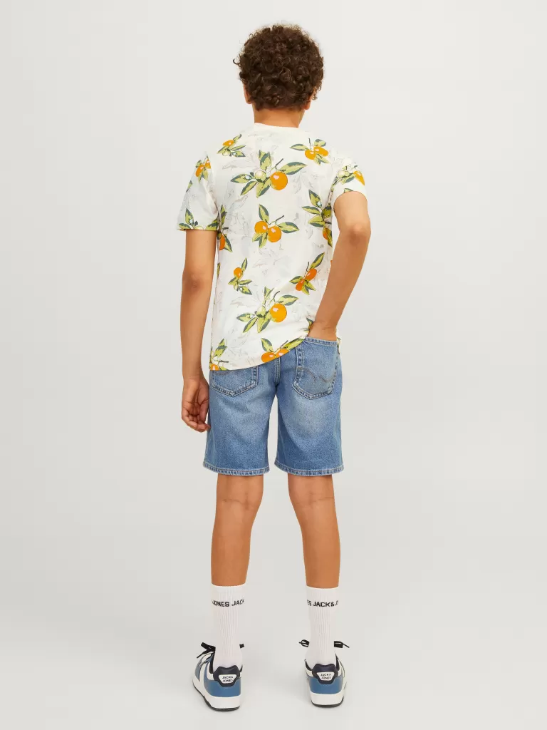 JACK & JONES Koszulki | Wyprzedaż^All Over Print T-shirt Junior Biały