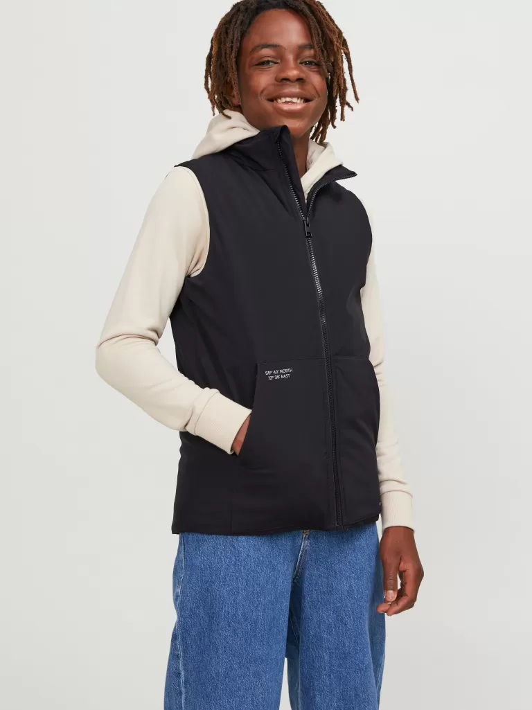 JACK & JONES Kurtki | Wyprzedaż^Bezrękawnik Junior Czarny