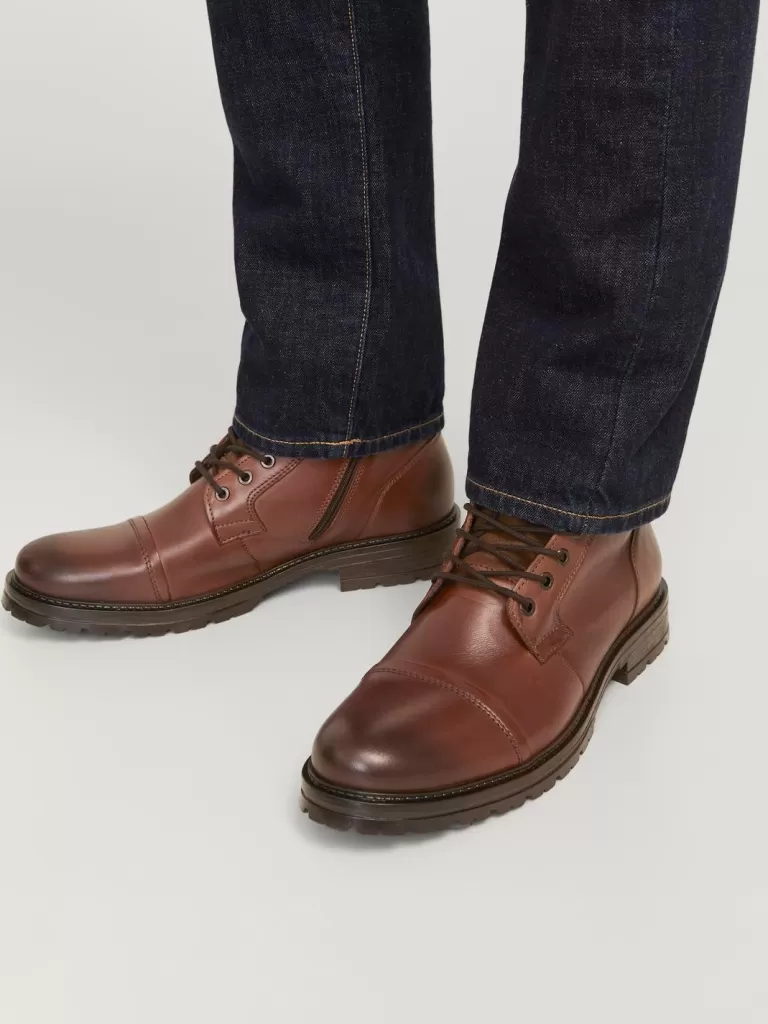 JACK & JONES Botki^Buty Brązowy