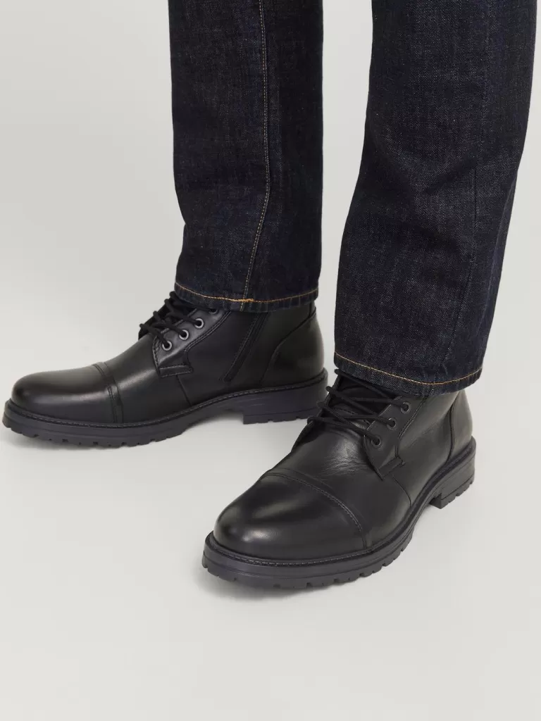 JACK & JONES Botki^Buty Czarny