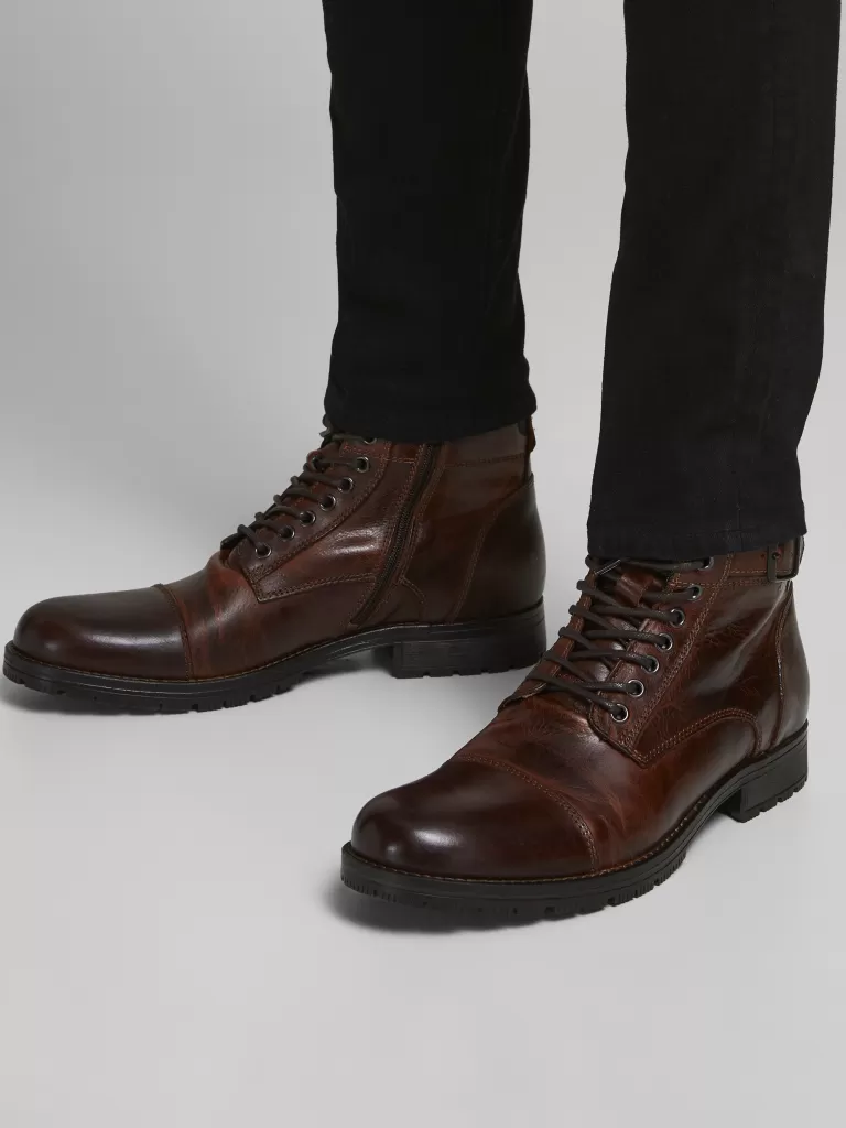 JACK & JONES Botki^Buty Brązowy