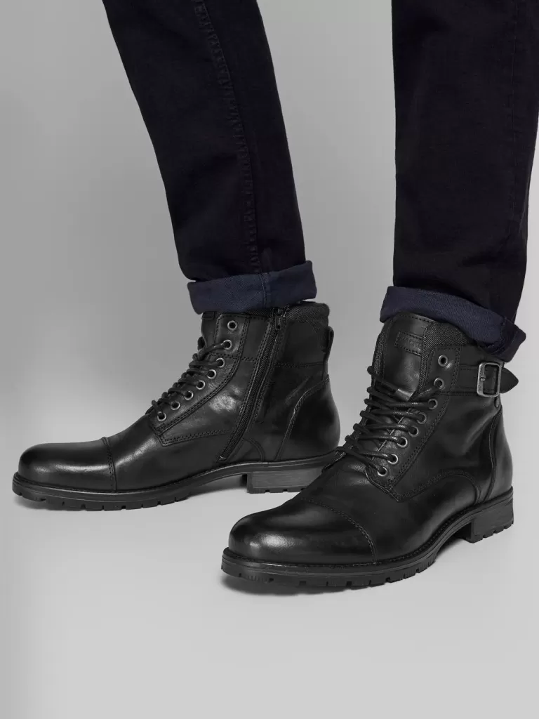 JACK & JONES Botki^Buty Czarny