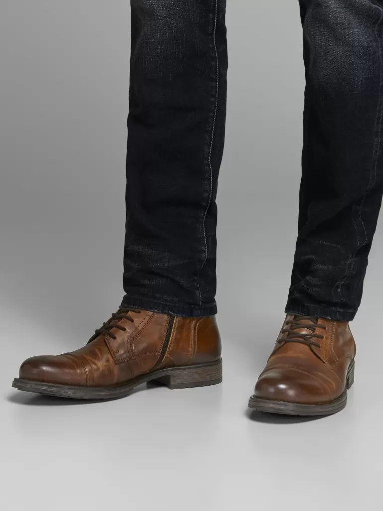 JACK & JONES Botki^Buty Brązowy