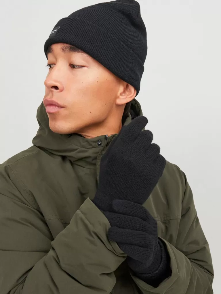 JACK & JONES Czapki^Czapka Czarny