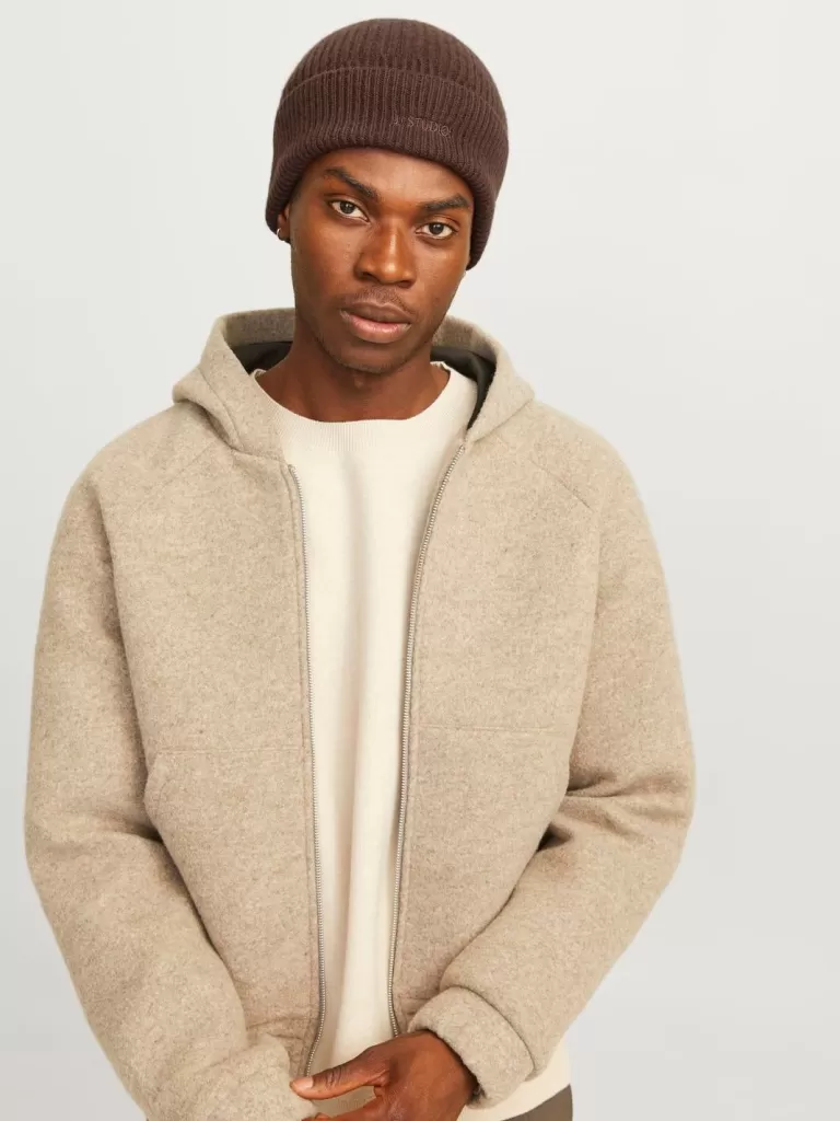 JACK & JONES Czapki^Czapka Brązowy
