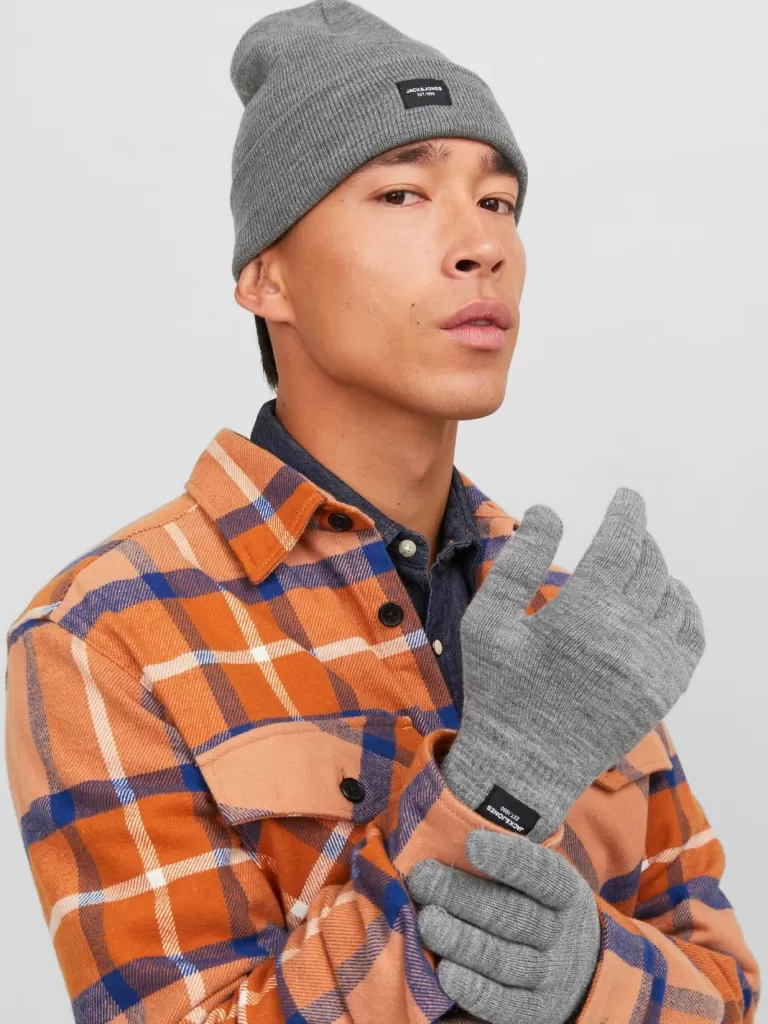 JACK & JONES Czapki^Czapka Szary