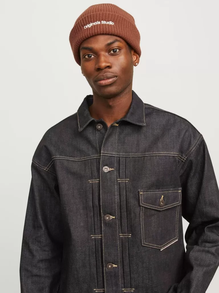 JACK & JONES Czapki^Czapka Pomarańczowy