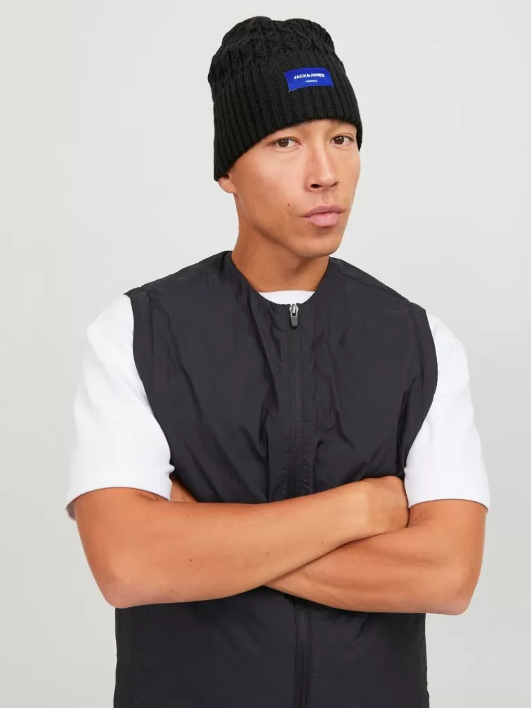 JACK & JONES Czapki^Czapka Czarny
