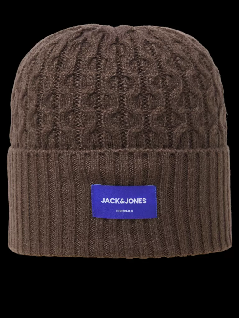 JACK & JONES Czapki^Czapka Brązowy