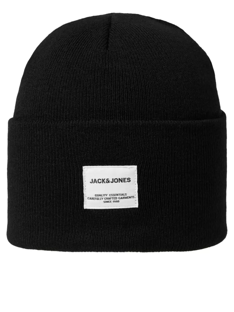 JACK & JONES Czapki^Czapka Czarny