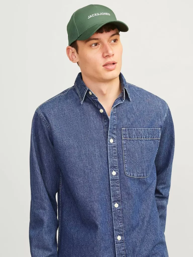JACK & JONES Czapki Z Daszkiem | Czapki^Czapka bejsbolówka Zielony