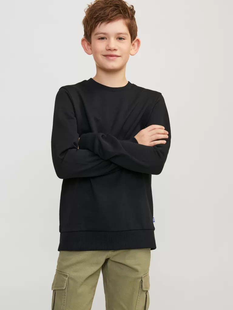 JACK & JONES Bluzy^Gładki Bluza Junior Czarny