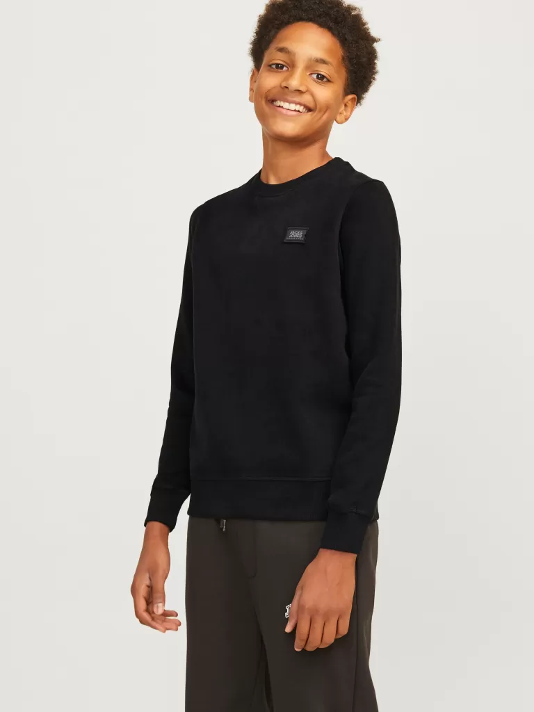 JACK & JONES Bluzy^Gładki Bluza Junior Czarny