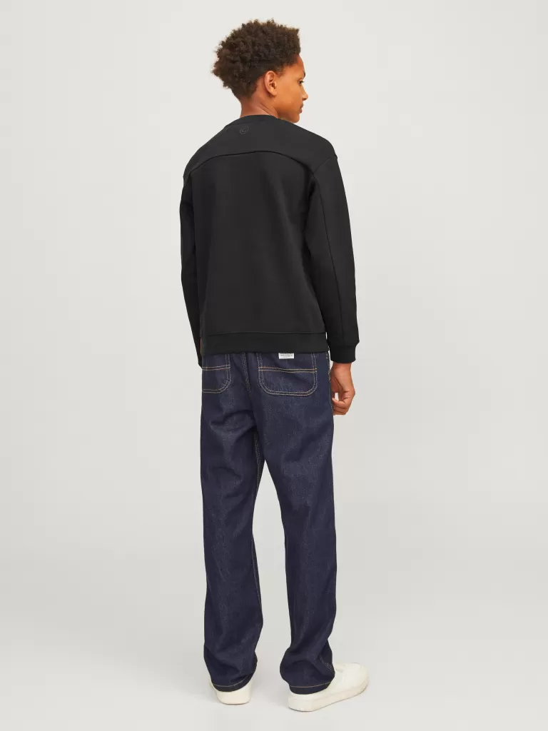 JACK & JONES Bluzy^Gładki Bluza Junior Czarny