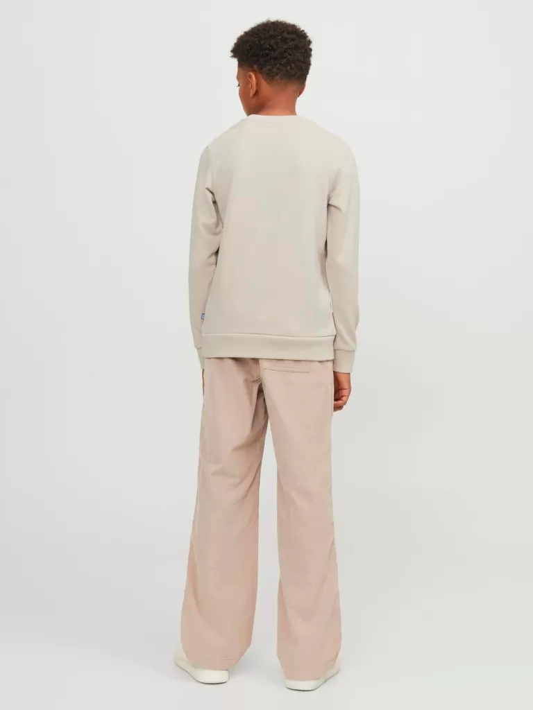 JACK & JONES Bluzy^Gładki Bluza Junior Beżowy