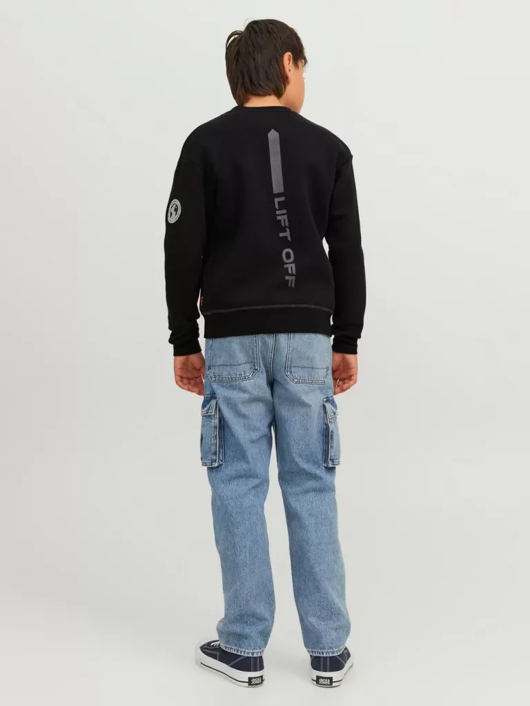 JACK & JONES Bluzy | Wyprzedaż^Gładki Bluza Junior Czarny
