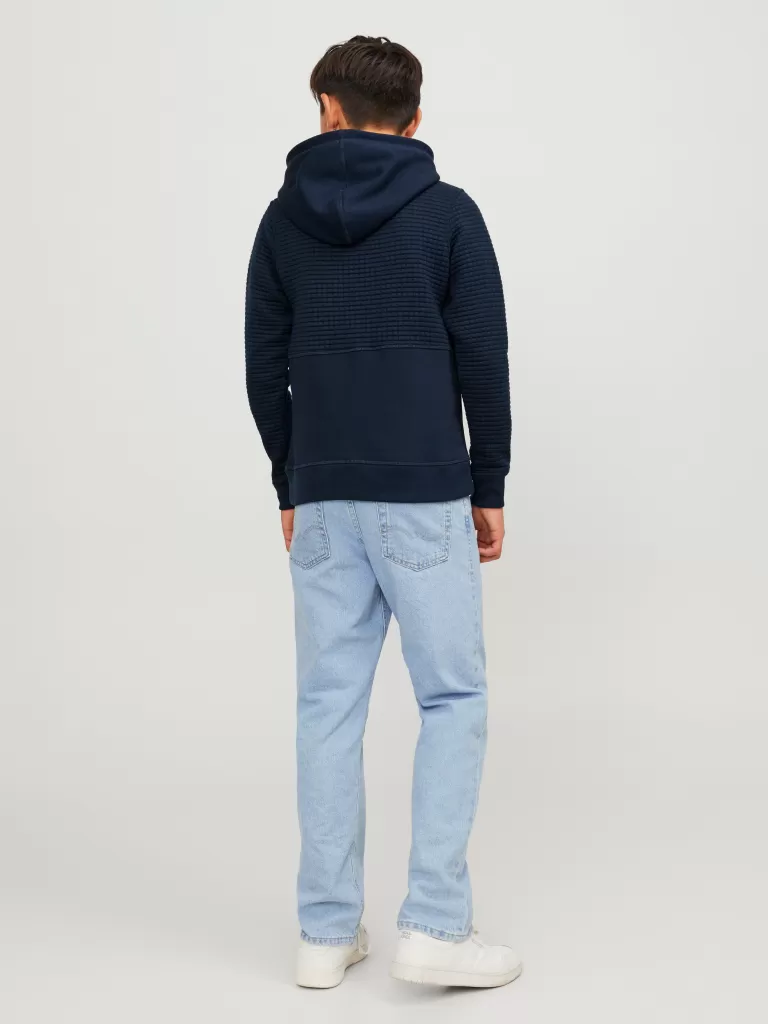 JACK & JONES Bluzy | Wyprzedaż^Gładki Bluza z kapturem Junior Niebieski