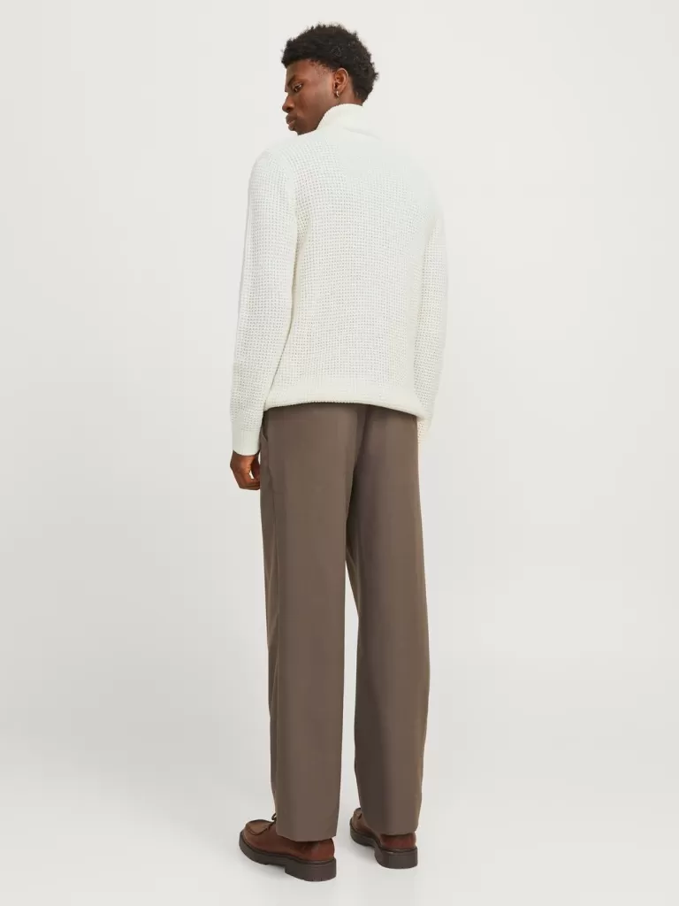 JACK & JONES Swetry^Gładki Golf Biały