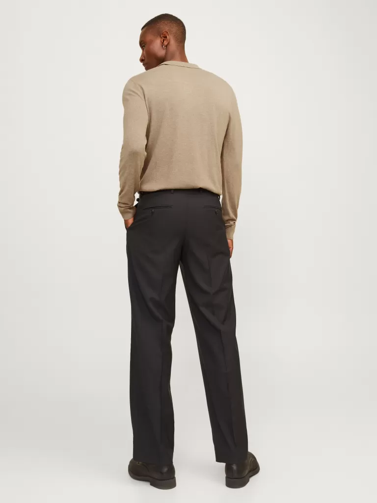 JACK & JONES Swetry^Gładki Koszula polo Beżowy