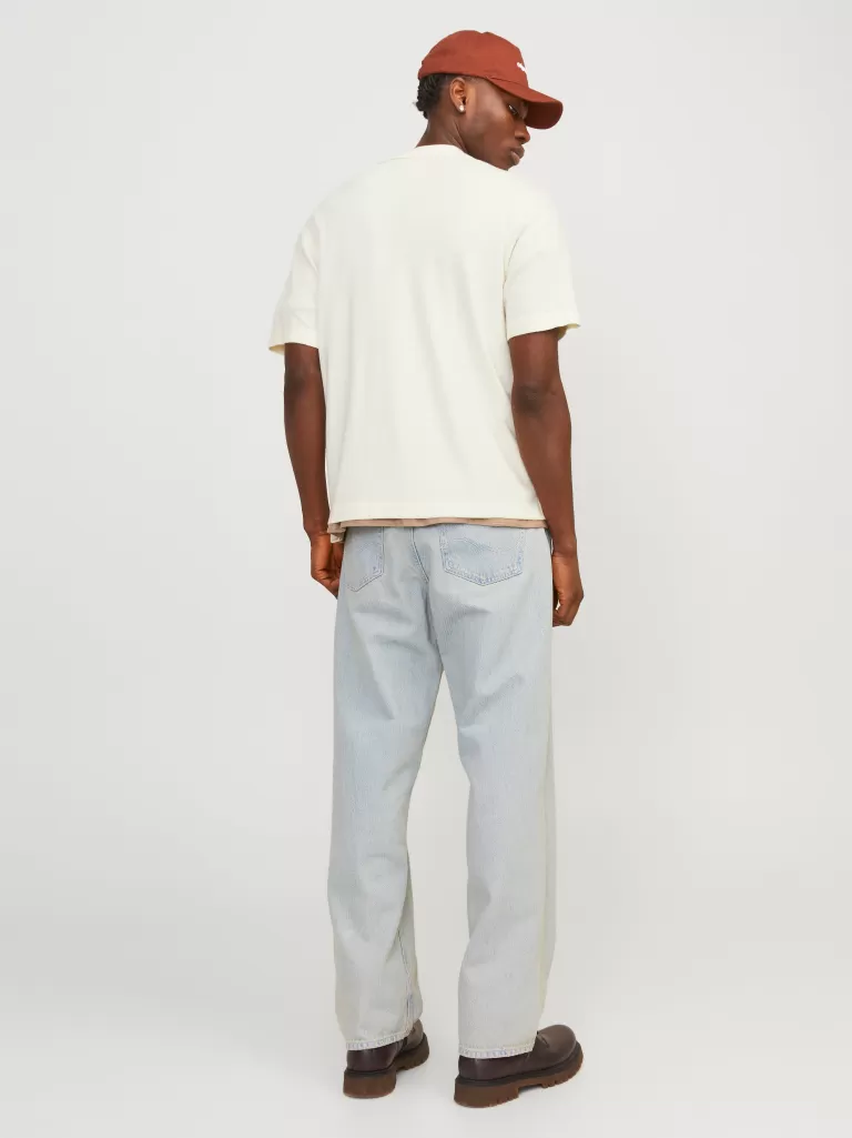 JACK & JONES Swetry^Gładki Koszula polo Biały