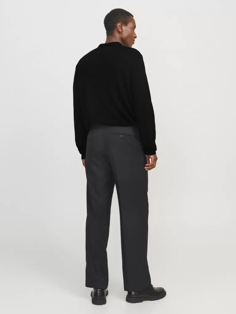 JACK & JONES Swetry^Gładki Koszula polo Czarny