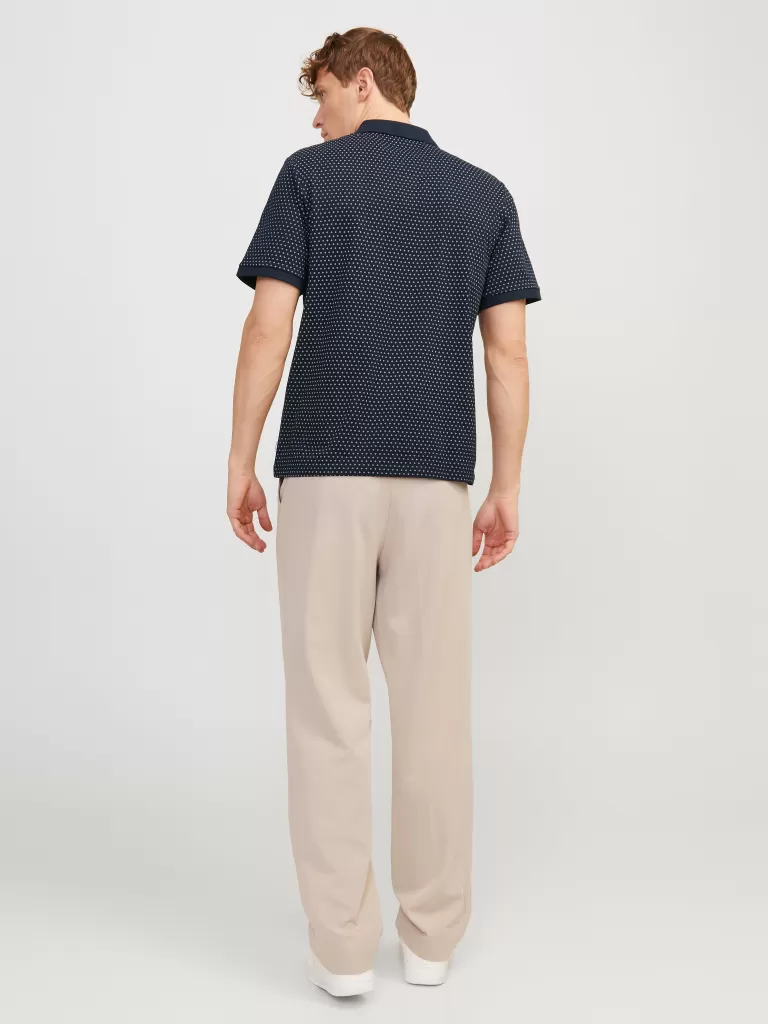JACK & JONES Koszulki^Gładki Polo T-shirt Niebieski