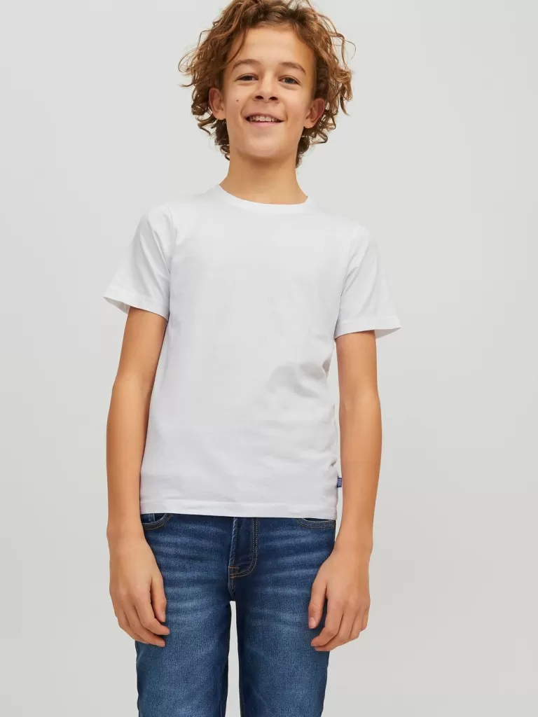JACK & JONES Bestsellery | Koszulki^Gładki T-shirt Junior Biały
