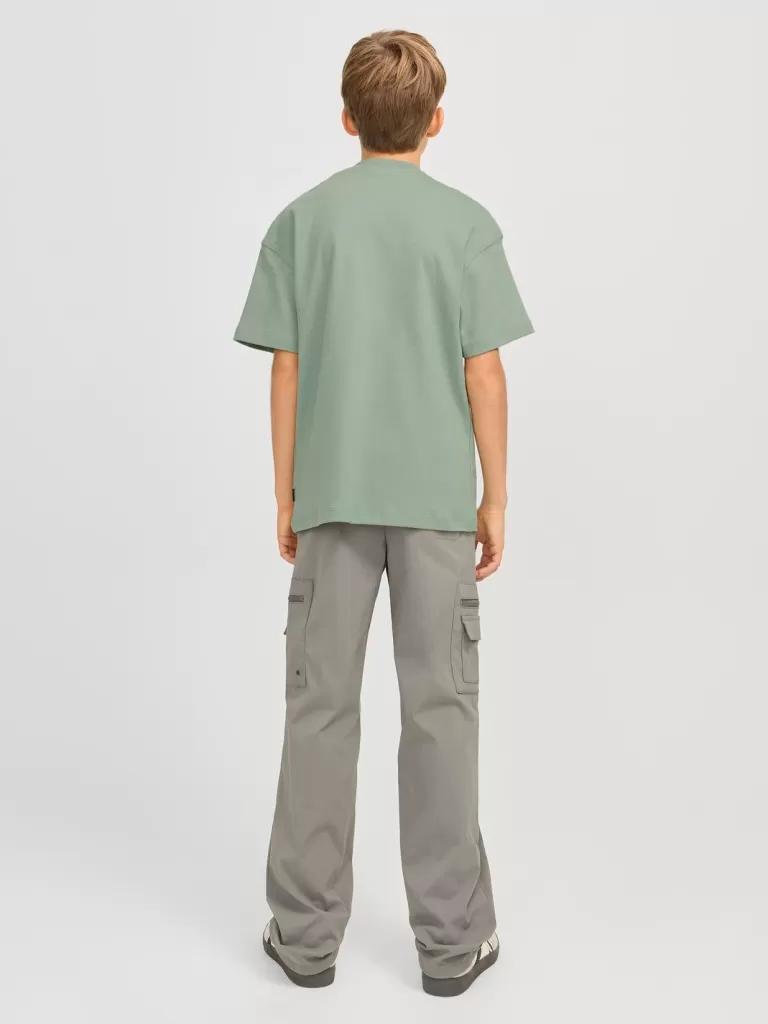 JACK & JONES Koszulki^Gładki T-shirt Junior Zielony