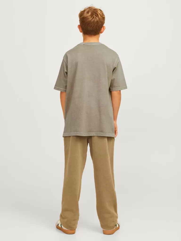 JACK & JONES Koszulki^Gładki T-shirt Junior Beżowy