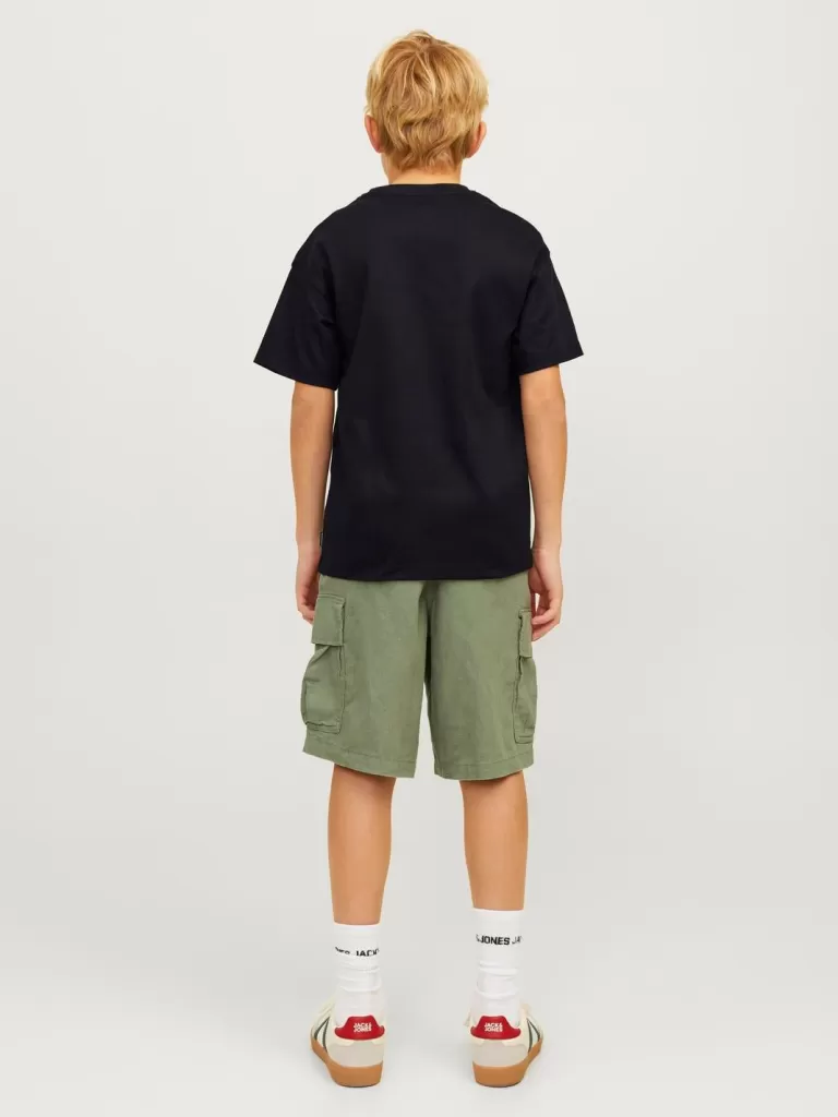 JACK & JONES Koszulki^Gładki T-shirt Junior Czarny