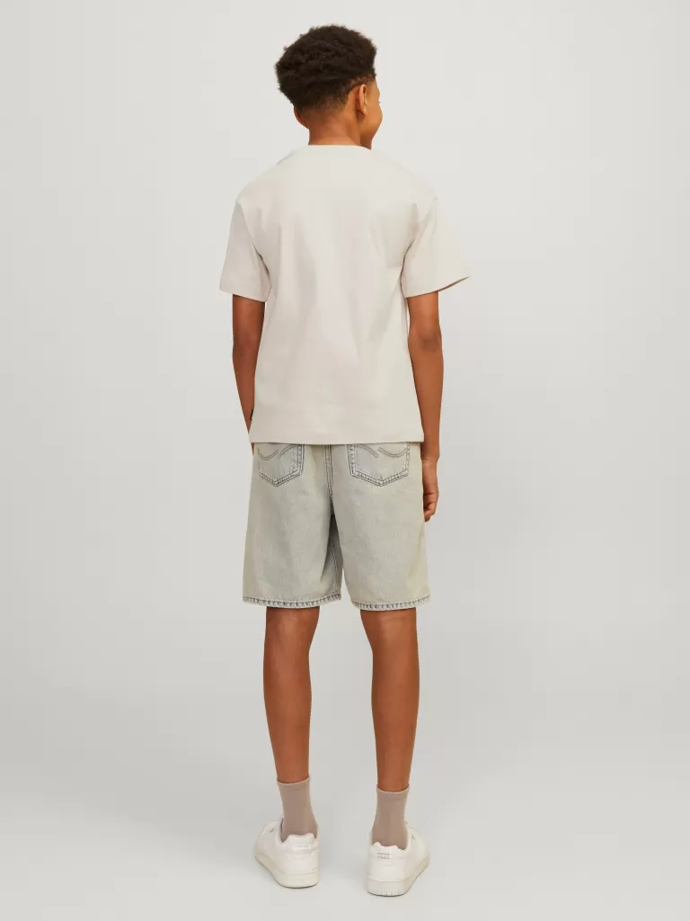 JACK & JONES Koszulki^Gładki T-shirt Junior Beżowy
