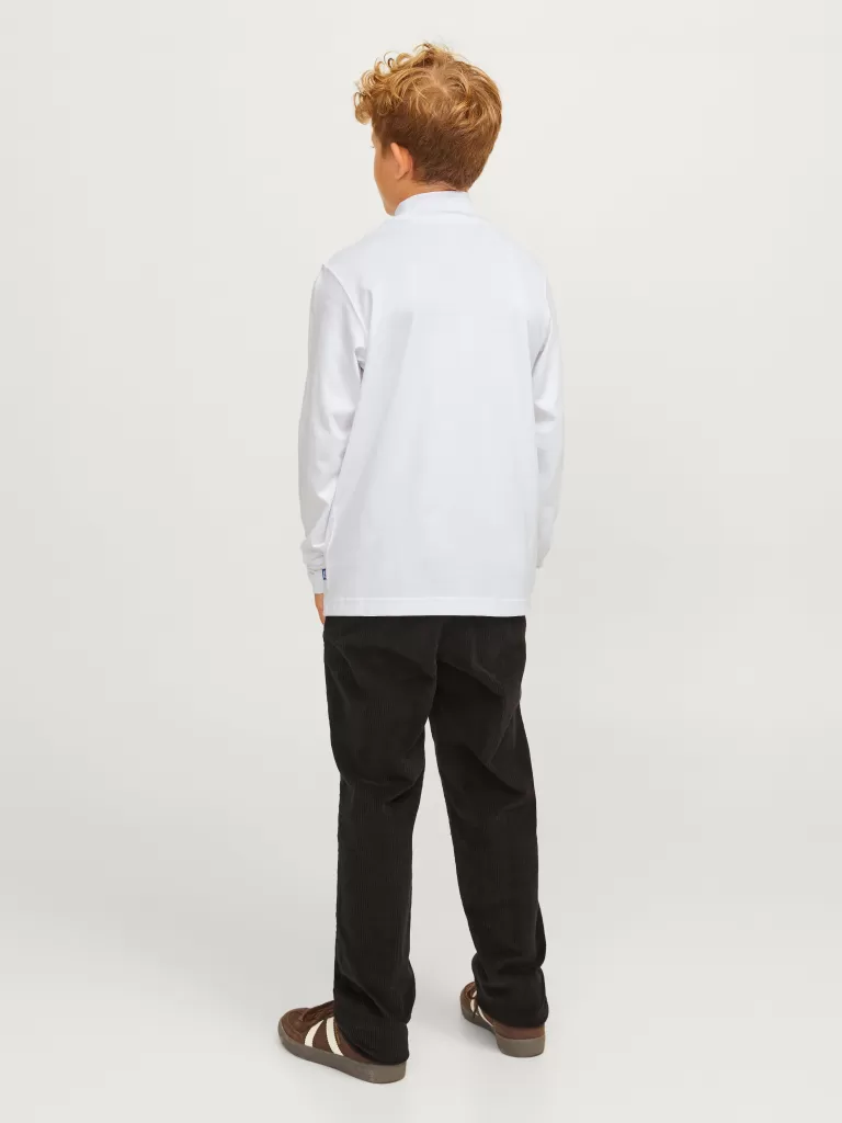 JACK & JONES Koszulki^Gładki T-shirt Junior Biały