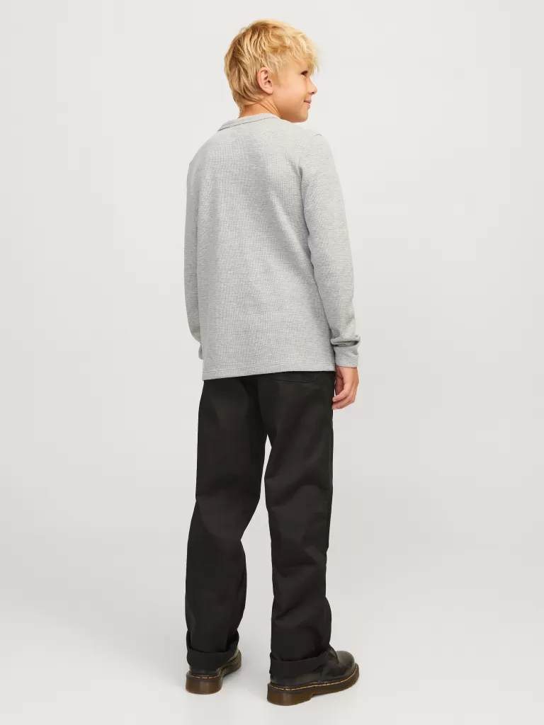 JACK & JONES Koszulki^Gładki T-shirt Junior Szary