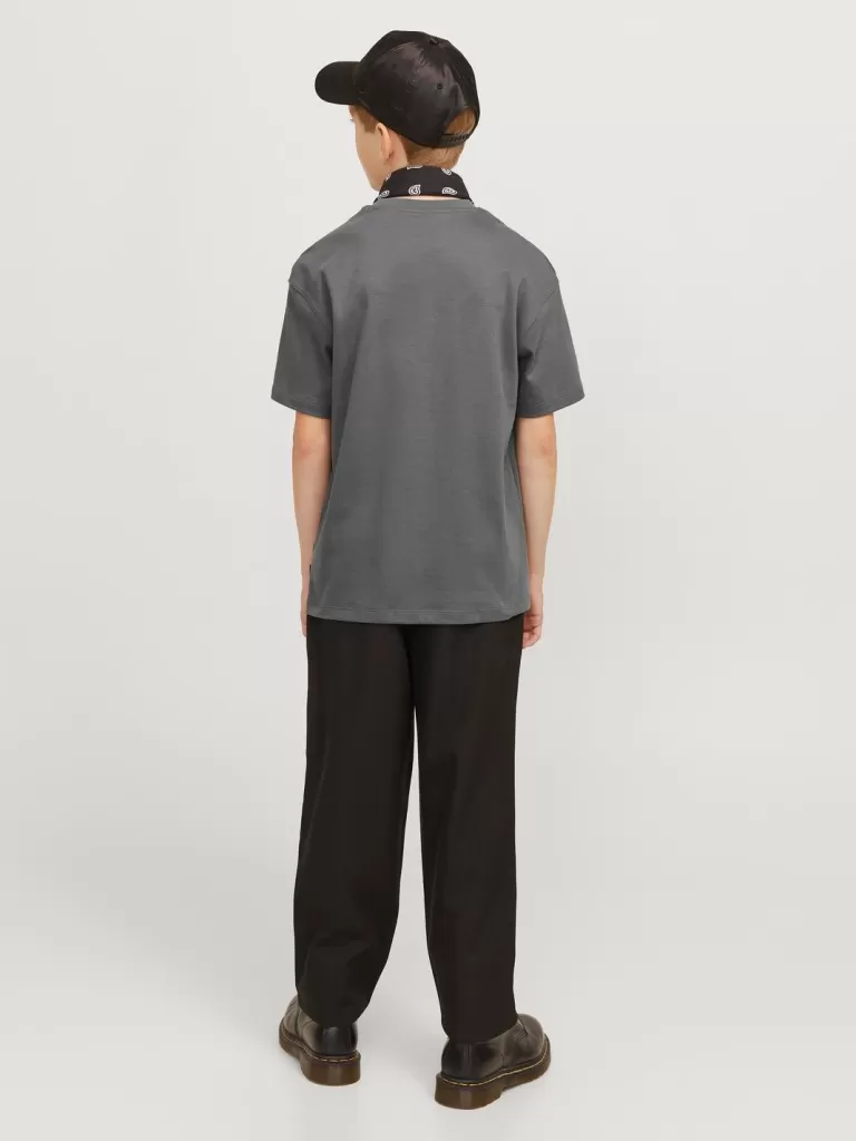 JACK & JONES Koszulki^Gładki T-shirt Junior Szary