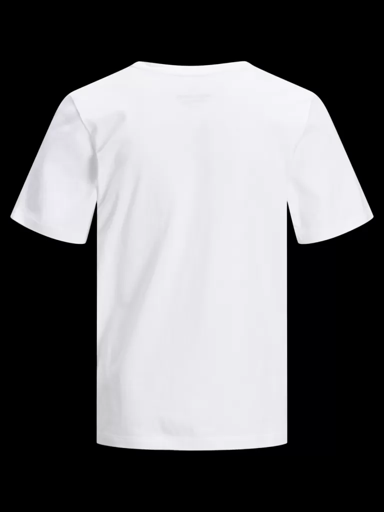 JACK & JONES Koszulki^Gładki T-shirt Mini Biały