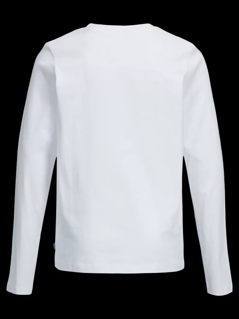JACK & JONES Koszulki^Gładki T-shirt Mini Biały