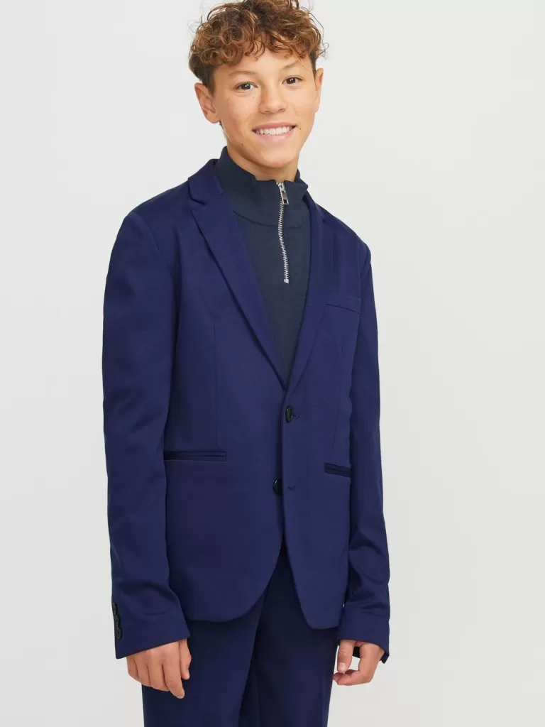 JACK & JONES Garnitury^JJEJAXON Marynarka Junior Niebieski