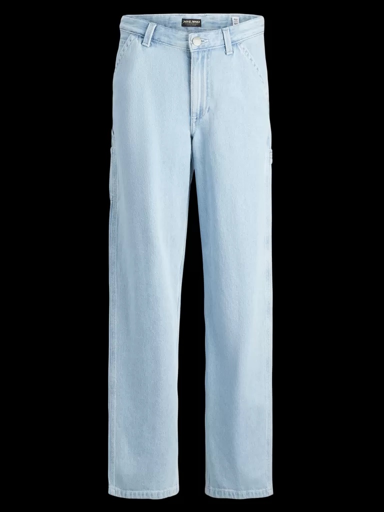JACK & JONES Jeansy^JJIALEX JJCARPENTER MF 054 JNR Jeansy o kroju baggy Junior Niebieski