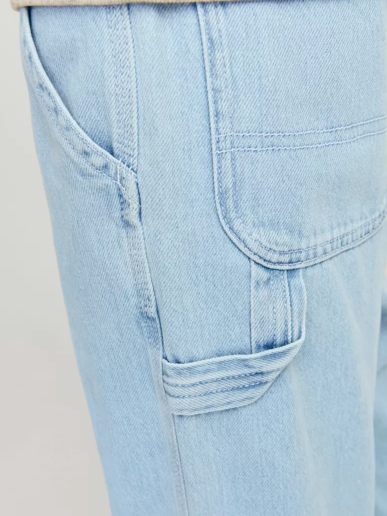 JACK & JONES Jeansy^JJIALEX JJCARPENTER MF 054 JNR Jeansy o kroju baggy Junior Niebieski