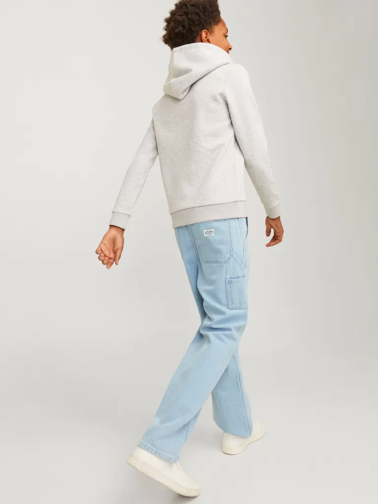 JACK & JONES Jeansy^JJIALEX JJCARPENTER MF 054 JNR Jeansy o kroju baggy Junior Niebieski