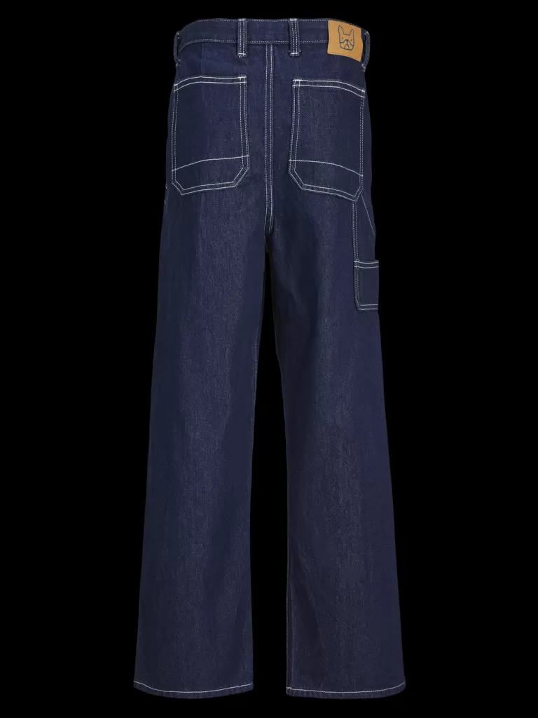 JACK & JONES Jeansy^JJIALEX JJCARPENTER MF 940 MNI Jeansy o kroju baggy Mini Niebieski