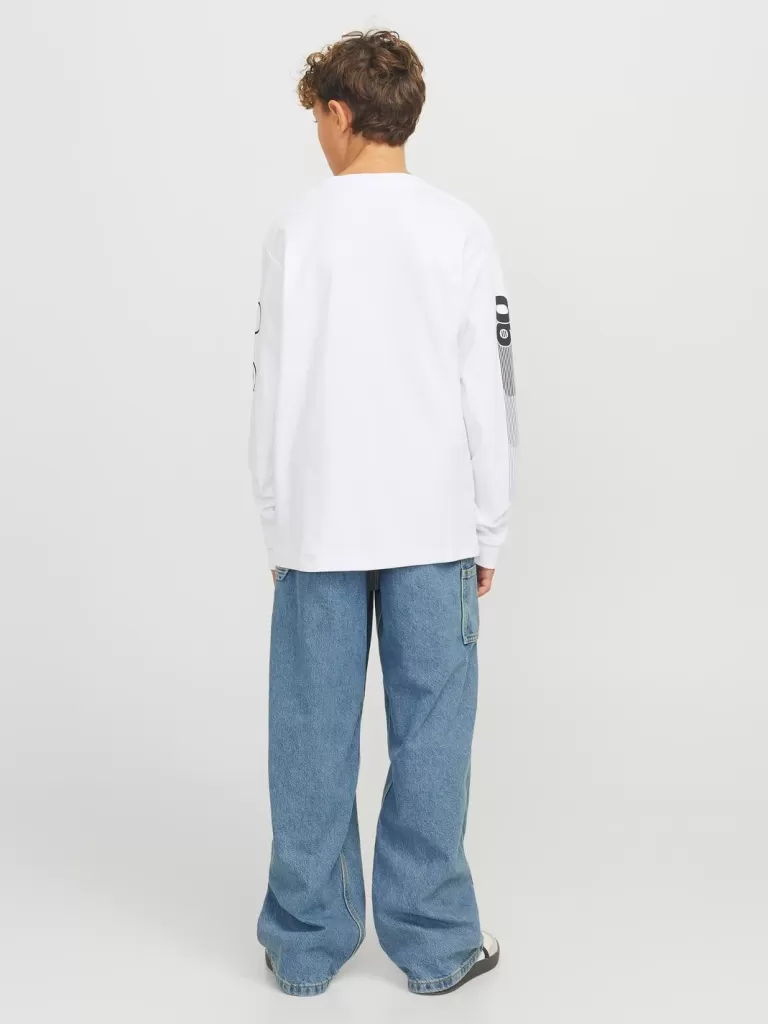 JACK & JONES Jeansy^JJIALEX JJCARPENTER SBD 841 LN JNR Jeansy o kroju baggy Junior Niebieski
