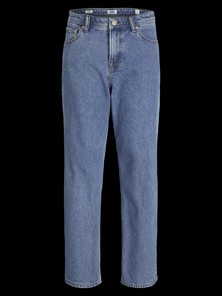 JACK & JONES Jeansy^JJIALEX JJORIGINAL SQ 042 JNR Jeansy o kroju baggy Junior Niebieski
