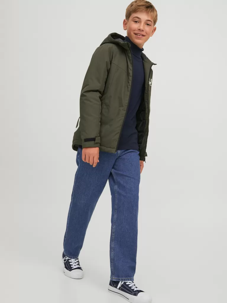 JACK & JONES Jeansy^JJIALEX JJORIGINAL SQ 043 JNR Jeansy o kroju baggy Junior Niebieski