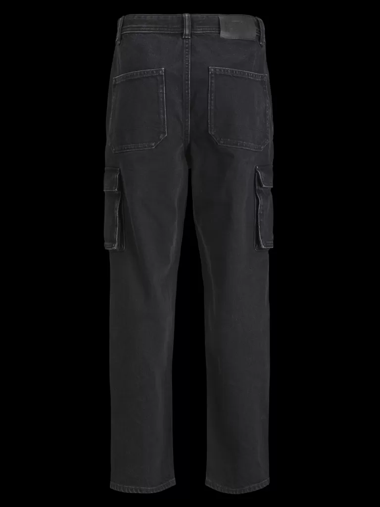 JACK & JONES Jeansy | Wyprzedaż^JJICHRIS JJCARGO MF 954 JNR Jeansy o swobodnym kroju Junior Czarny