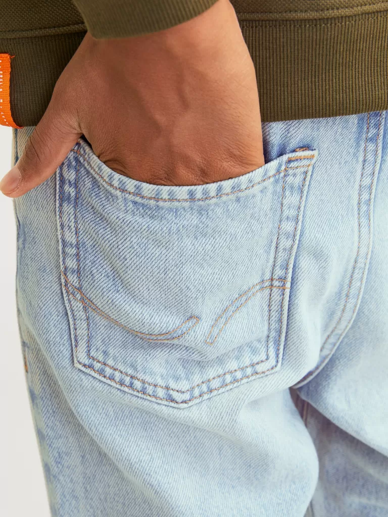 JACK & JONES Jeansy^JJICHRIS JJORIGINAL MF 047 JNR Jeansy o swobodnym kroju Junior Niebieski
