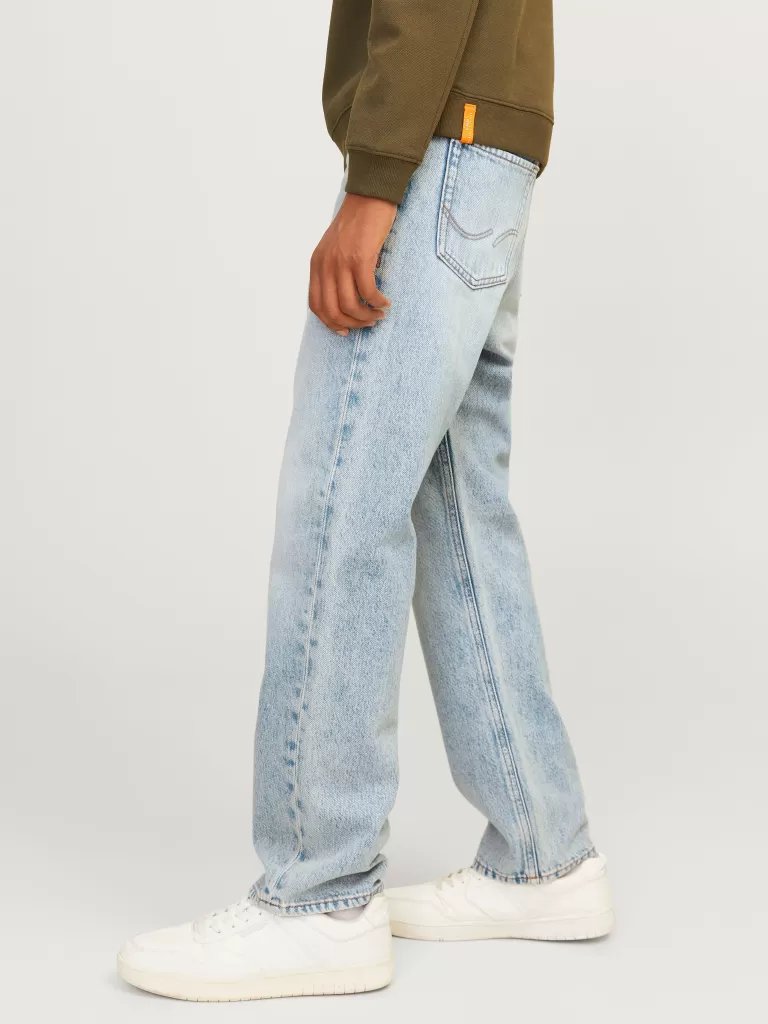 JACK & JONES Jeansy^JJICHRIS JJORIGINAL MF 047 JNR Jeansy o swobodnym kroju Junior Niebieski